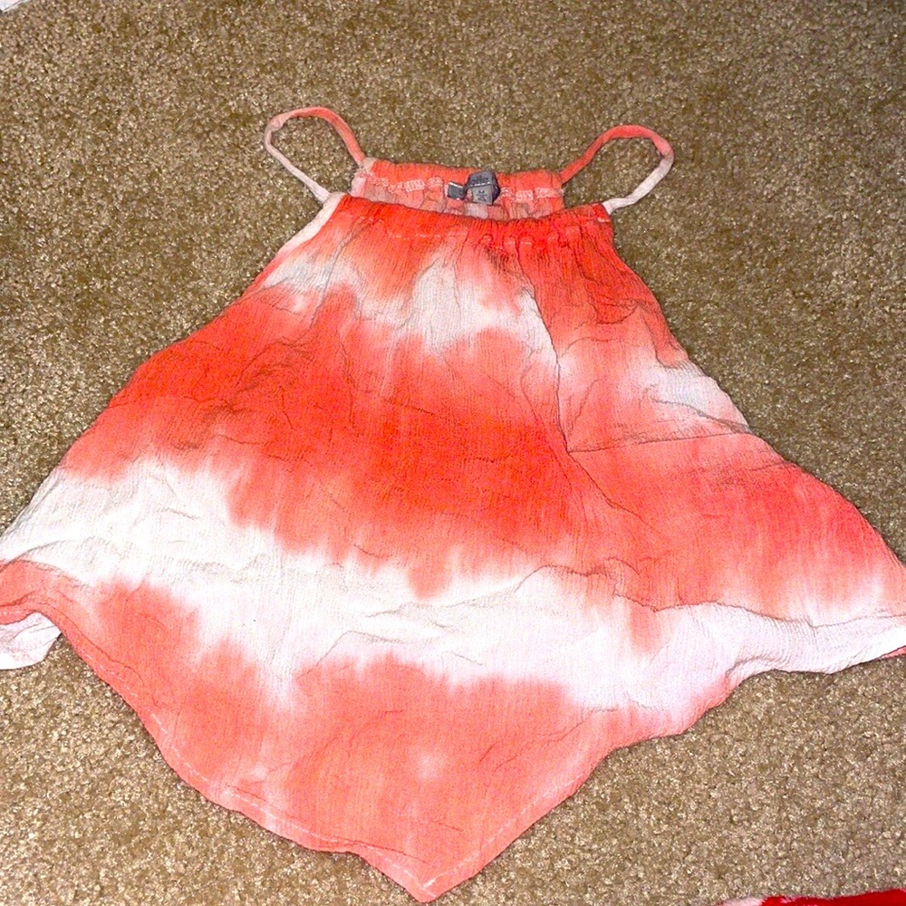 Bandana crop top pink and white